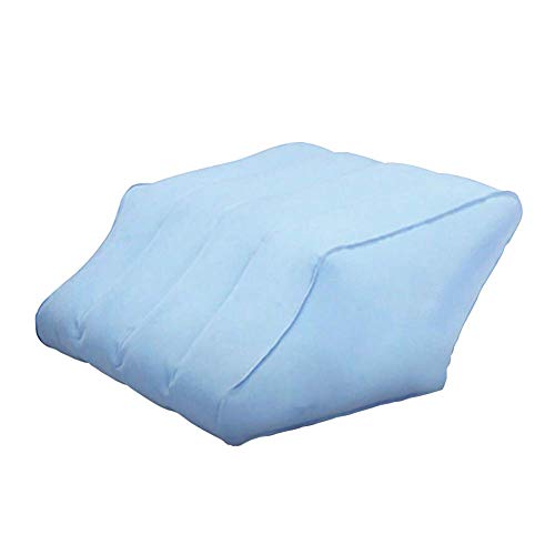 Pierna Elevation Almohada, Hinchable Pierna Resto Elevador Cama Cuña Amortiguador/Almohada, Portátil PVC Hinchable Pierna & Rodillera para Alivio Del Dolor, Sueño, Viaje Viaje - Azul