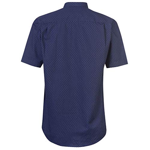 Pierre Cardin - Camiseta de manga corta para hombre Azul Marino/Wht Geo XXXXXL