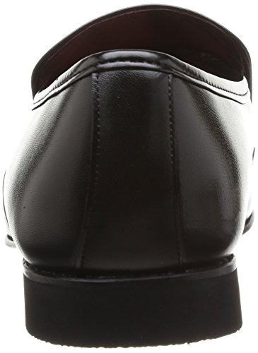 Pierre Cardin Curling - Zapatos de Cordones de Cuero para Hombre Negro Noir (Nappa Noir) 44.5