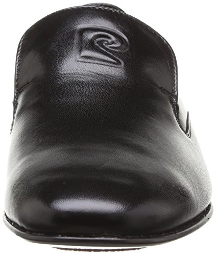 Pierre Cardin Curling - Zapatos de Cordones de Cuero para Hombre Negro Noir (Nappa Noir) 44.5