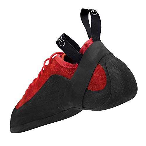 Pies de Gato Kokoro con Suela Vibram. Zapatillas para Escalada Deportiva (Rojo, 45)