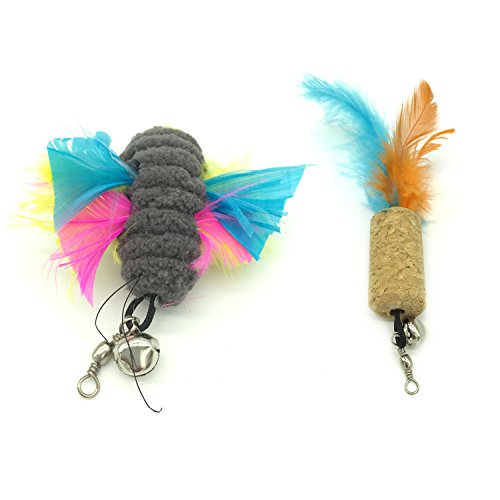 PietyPet Gato Rectificable Toy Wand, Recargas múltiples Gato Pluma Juguete Interactivo Gato Varita Rematador y ejercitador con Gato y Gatito Kitty, 8 Piezas PietyPet Gato Rectificable Toy Wand, Recargas múltiples Gato Pluma Juguete Interactivo Gato Varita Rematador y ejercitador con Gato y Gatito Kitty, 8 Piezas