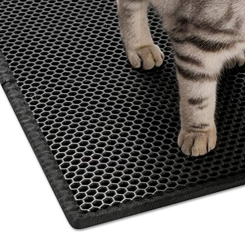 Pieviev Alfombra para Gatos,Estera Arena Gatos 61 * 38cm Doble Capa Impermeable Alta Elástico EVA Adecuado para Arenero Gatos Autolimpiable Arenero Gatos Cubierto Pieviev Alfombra para Gatos,Estera Arena Gatos 61 * 38cm Doble Capa Impermeable Alta Elástico EVA Adecuado para Arenero Gatos Autolimpiable Arenero Gatos Cubierto