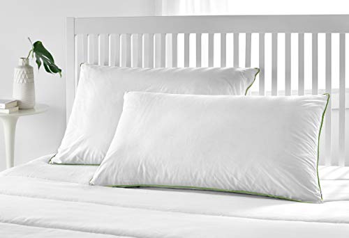 Pikolin Home - Almohada antiácaros Deluxe, 70% plumón de oca, 100% algodón egipcio, 40x75cm, color blanco. (Todas las medidas) Pikolin Home - Almohada antiácaros Deluxe, 70% plumón de oca, 100% algodón egipcio, 40x75cm, color blanco. (Todas las medidas)