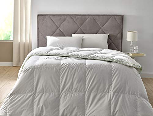 Pikolin Home - Almohada antiácaros Deluxe, 70% plumón de oca, 100% algodón egipcio, 40x75cm, color blanco. (Todas las medidas) Pikolin Home - Almohada antiácaros Deluxe, 70% plumón de oca, 100% algodón egipcio, 40x75cm, color blanco. (Todas las medidas)