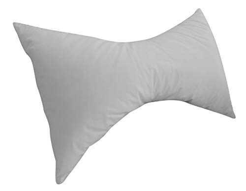 Pikolin Home - Almohada mariposa de fibra, transpirable y desenfundable, 40x60cm, color blanco. (Todas las medidas)