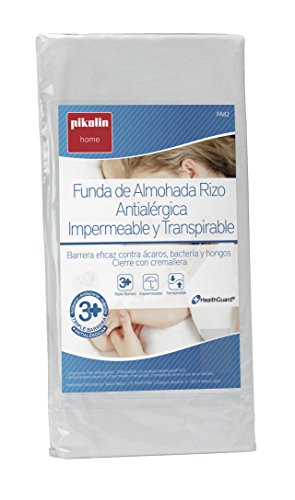 Pikolin Home - Funda de almohada rizo. Antialérgica, impermeable y transpirable, 40x90cm (Todas las medidas)