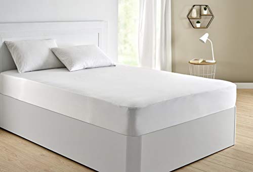 Pikolin Home - Protector de colchón punto, 100% algodón, impermeable y transpirable, 160x200cm-Cama 160 (Todas las medidas)