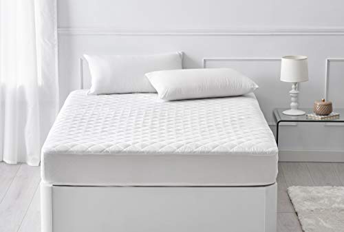 Pikolin Home - Protector de colchón/Cubre colchón acolchado, transpirable, 135x190/200cm-Cama 135(Todas las medidas)