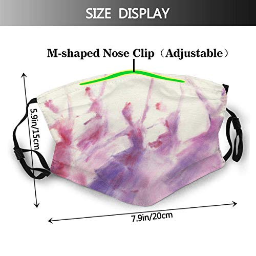 Pink Dancer Ballet Impresionista Resumen Danza clásica Hermosa Bailarina Vintage Elegante Unisex Algodón Protección Facial cálida Pink Dancer Ballet Impresionista Resumen Danza clásica Hermosa Bailarina Vintage Elegante Unisex Algodón Protección Facial cálida