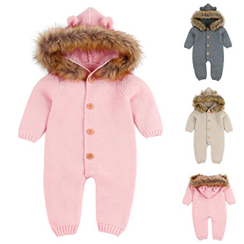 PinkLu Manga Larga Manga PequeñA Oreja Lana Corbata Sombrero Ropa Conjunta Mameluco ReciéN Nacido Bebé NiñO NiñA Punto Invierno Mameluco Mono Trajes Ropa PinkLu Manga Larga Manga PequeñA Oreja Lana Corbata Sombrero Ropa Conjunta Mameluco ReciéN Nacido Bebé NiñO NiñA Punto Invierno Mameluco Mono Trajes Ropa