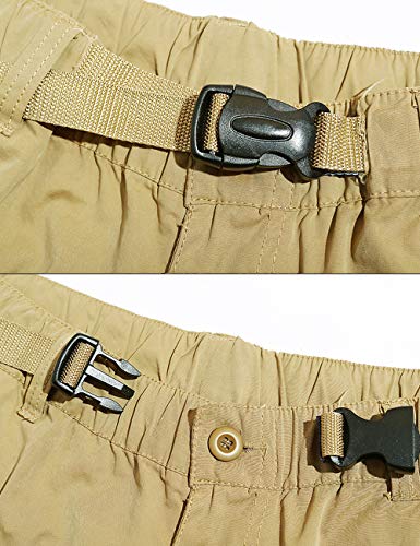Pinkpum Cargo Shorts Hombres Pantalones Cortos de Algodón Leisure Casual Verde Oscuro 01 3XL