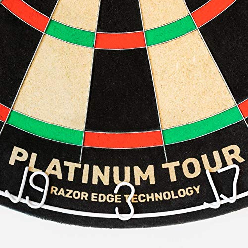 PINPOINT Platinum Tour Diana de Dardos Profesional – Diana de Pelo para Juegos de Salón en Casa o en Clubes o Bares – Trípode y Marco Opcionales (Diana + Placa) PINPOINT Platinum Tour Diana de Dardos Profesional – Diana de Pelo para Juegos de Salón en Casa o en Clubes o Bares – Trípode y Marco Opcionales (Diana + Placa)