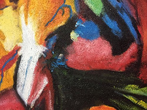Pintado a mano Leroy Neiman Rocky vs Apollo Póster de artistas pinturas pintura abstracta sobre lienzo película de boxeo deportes, lona, 28X48inch(70x120cm)