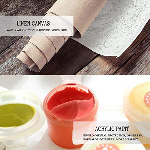 Pintar por Numeros Adultos Niña Ballet Paint by Number DIY Pintura al Oleo Pre-Impreso Lienzo de Bricolaje Cuadros por Numeros para Niños Seniors Junior, 40x50cm, Sin Marco Pintar por Numeros Adultos Niña Ballet Paint by Number DIY Pintura al Oleo Pre-Impreso Lienzo de Bricolaje Cuadros por Numeros para Niños Seniors Junior, 40x50cm, Sin Marco