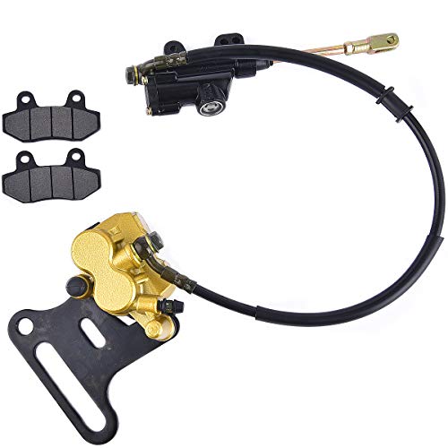 Pinza de freno hidráulica trasera, cilindro principal de freno de repuesto para ATV Quad de 70 cc, 110 cc, 125 cc, 150 cc Pinza de freno hidráulica trasera, cilindro principal de freno de repuesto para ATV Quad de 70 cc, 110 cc, 125 cc, 150 cc