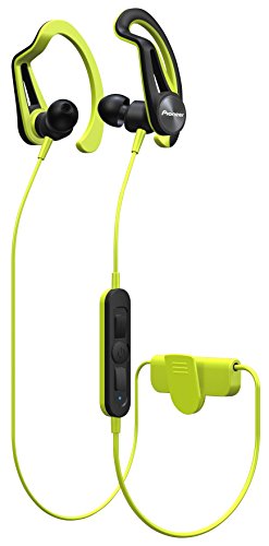 Pioneer SE-E7BT-Y - Auricular Deportivo con Bluetooth, Color Verde