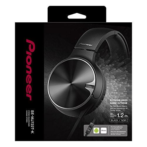 Pioneer SE-MJ722T-K - Auriculares, Color Negro