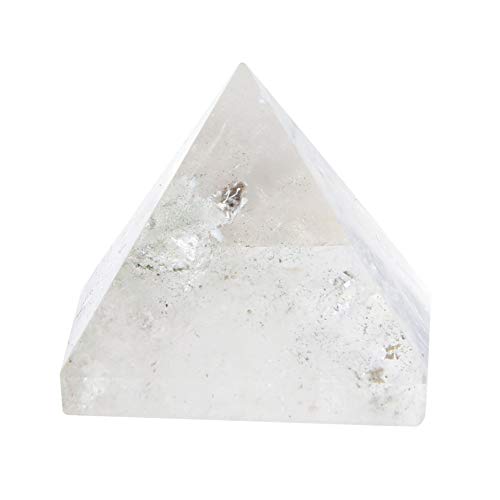 Pirámide de cristal - 100% cristal natural Pirámide de cuarzo Torre de curación energética Adorno de decoración del hogar