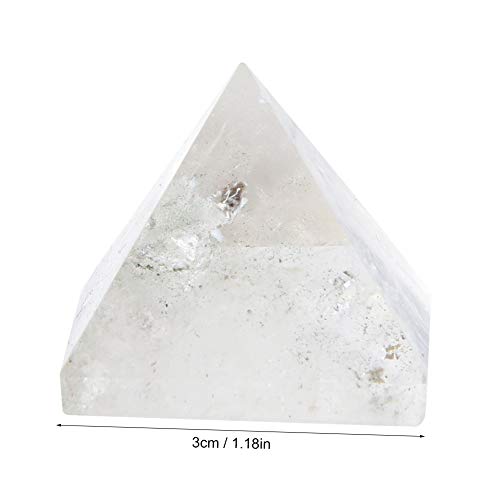 Pirámide de cristal natural Torre de curación de energía/Pirámide de cristal curativo para protección y energía positiva/Cuarzo natural para Chakra Reiki Decoración del hogar Adorno de decoración de r Pirámide de cristal natural Torre de curación de energía/Pirámide de cristal curativo para protección y energía positiva/Cuarzo natural para Chakra Reiki Decoración del hogar Adorno de decoración de r
