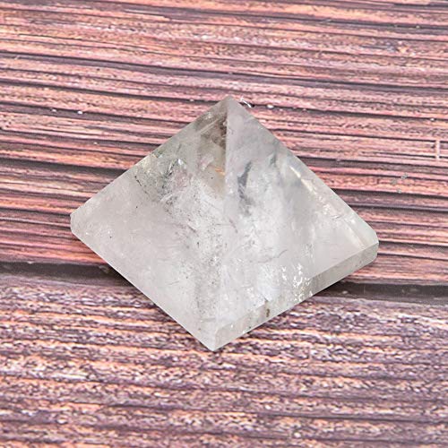 Pirámide de cristal natural Torre de curación de energía/Pirámide de cristal curativo para protección y energía positiva/Cuarzo natural para Chakra Reiki Decoración del hogar Adorno de decoración de r