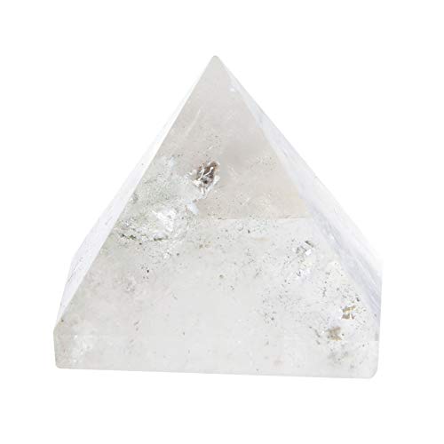 Pirámide de cristal natural Torre de curación de energía/Pirámide de cristal curativo para protección y energía positiva/Cuarzo natural para Chakra Reiki Decoración del hogar Adorno de decoración de r