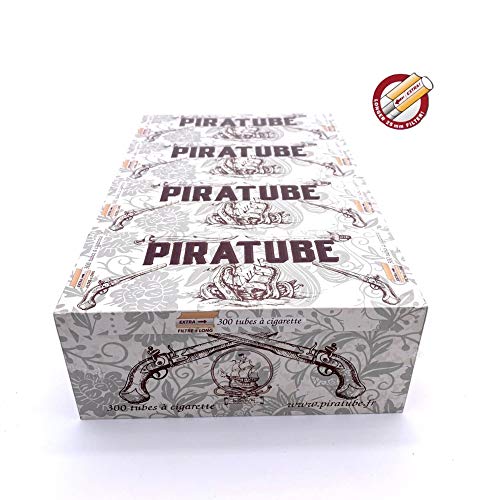 Piratube EXTRA 4 cajas de 300 tubos de cigarrillos Extras con filtros largos