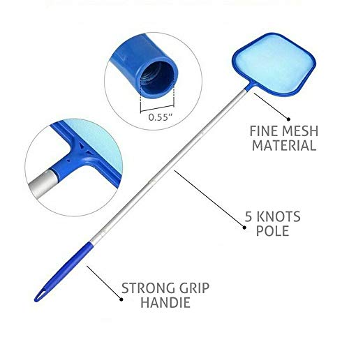 Piscina Kit De Limpieza, Skimmer Hoja Net + VacíO + Cepillo Montado Polo, Para Piscinas, Spa, Jacuzzi, Charca, Fuente Piscina Kit De Limpieza, Skimmer Hoja Net + VacíO + Cepillo Montado Polo, Para Piscinas, Spa, Jacuzzi, Charca, Fuente