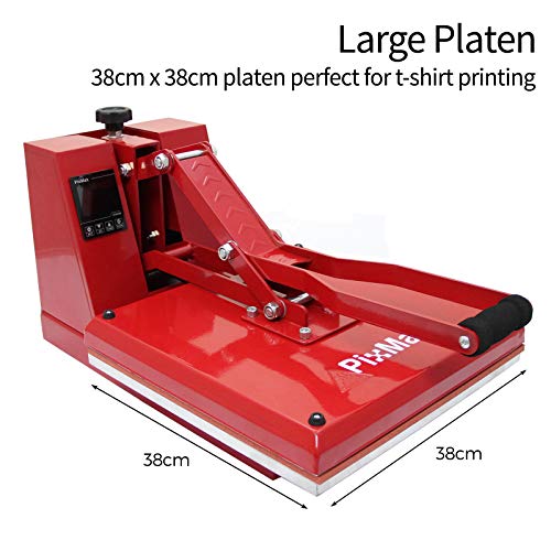 PixMax Prensa de Calor Maquina de Prensa de Calor Máquina de la sublimación de la transferencia de la prensa del calor de la camiseta, uso para industrial, profesional y casero | 38cm x 38cm | Camisetas con Hoja de Teflón PixMax Prensa de Calor Maquina de Prensa de Calor Máquina de la sublimación de la transferencia de la prensa del calor de la camiseta, uso para industrial, profesional y casero | 38cm x 38cm | Camisetas con Hoja de Teflón