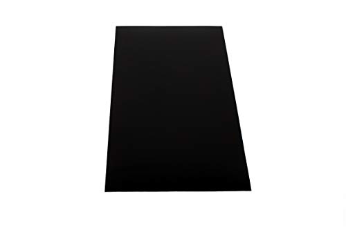 Placa de plástico ABS 1000 x 490 mm, color negro, grosor 4 mm, calidad A