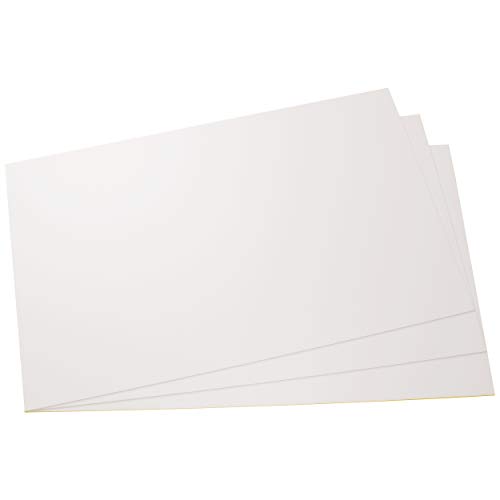 Placas de poliestireno placas PS placas blanco fuerte, rigido, duro plásticas para modelismo/manualidades en blanco, diferentes tamaños y cantidades, comprar 3 piezas, 297mm x 210mm x 1mm