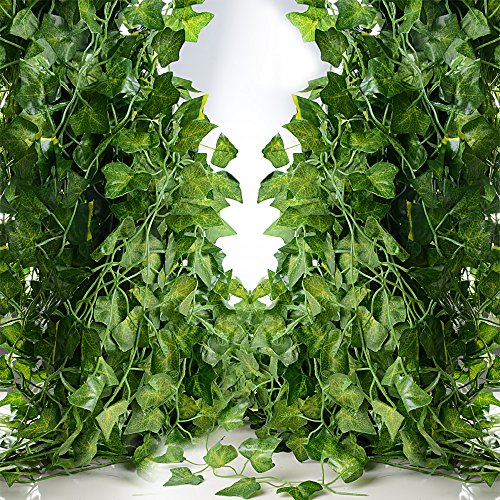 Plantas Hiedra Artificial (24pcsx2m) Hiedra Hojas de Vid Artificial Enredadera Guirnalda Decorativa Decoración Hogar Escalera Ventana Balcón Valla Jardín Boda Interior Exterior, 20m Lazo de Torcedura Plantas Hiedra Artificial (24pcsx2m) Hiedra Hojas de Vid Artificial Enredadera Guirnalda Decorativa Decoración Hogar Escalera Ventana Balcón Valla Jardín Boda Interior Exterior, 20m Lazo de Torcedura