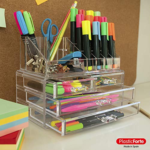 Plastic Forte Organizador Cosmética Nº7, Acrílico, Medio Plastic Forte Organizador Cosmética Nº7, Acrílico, Medio