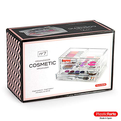 Plastic Forte Organizador Cosmética Nº7, Acrílico, Medio