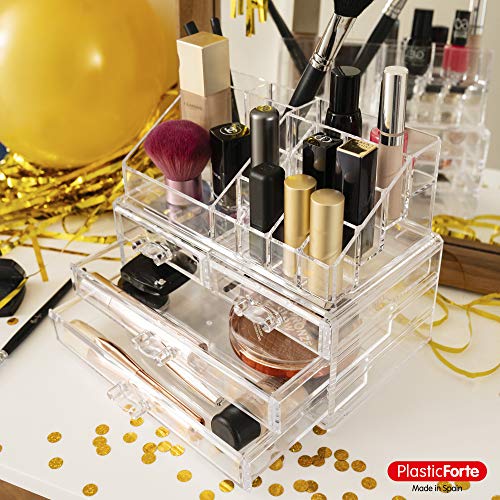 Plastic Forte Organizador Cosmética Nº7, Acrílico, Medio Plastic Forte Organizador Cosmética Nº7, Acrílico, Medio