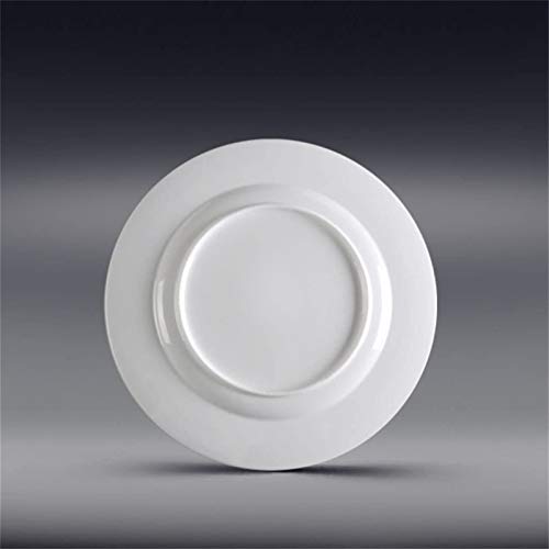 Platos Llanos Vajillas Nube Alivio Plato Pizza Redonda Filete Plato de Porcelana Blanca 10,75 Pulgadas mwsoz