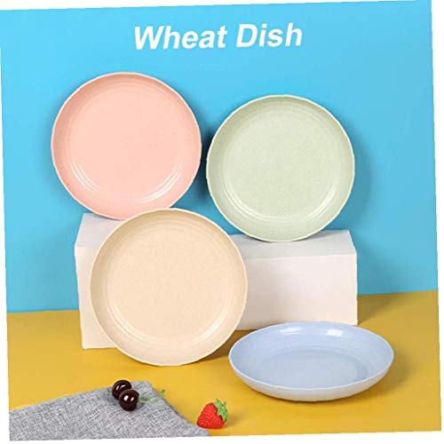 Platos, Platos Sana Ligera Paja de Trigo - 4 Placas Paquete irrompible Cena, lavavajillas y microondas Seguro y Saludable para los niños, niños, niños pequeños y Adultos tamaño pequeño 15cm Platos, Platos Sana Ligera Paja de Trigo - 4 Placas Paquete irrompible Cena, lavavajillas y microondas Seguro y Saludable para los niños, niños, niños pequeños y Adultos tamaño pequeño 15cm