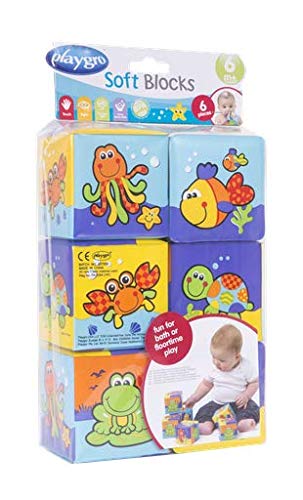Playgro Cubos Blandos para el Baño, 6 Piezas, Con Animales Multicolores, Desde los 6 Meses, Dimensiones: 7 x 7cm, Rojo/Naranja/Azul/Verde/Lila, 40093 Playgro Cubos Blandos para el Baño, 6 Piezas, Con Animales Multicolores, Desde los 6 Meses, Dimensiones: 7 x 7cm, Rojo/Naranja/Azul/Verde/Lila, 40093