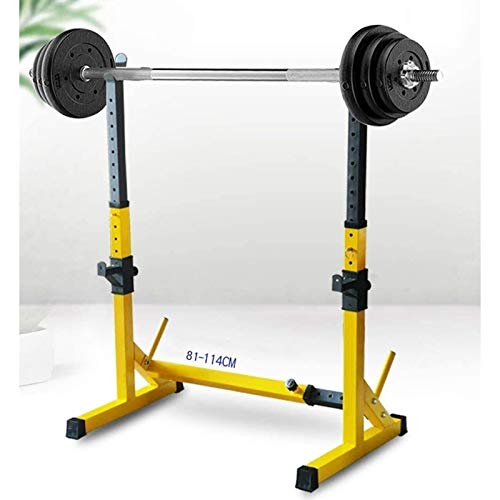 PLAYH Estante De Sentadillas Estante De Barra Ajustable, Soportes De Sentadillas Estante De Barra Libre Prensa De Banco, Equipo De Fitness Equipo De Entrenamiento con Pesas PLAYH Estante De Sentadillas Estante De Barra Ajustable, Soportes De Sentadillas Estante De Barra Libre Prensa De Banco, Equipo De Fitness Equipo De Entrenamiento con Pesas