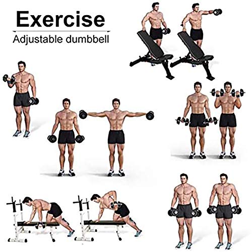 PLAYH Juego De Pesas con Mancuernas 10KG /15KG /20KG /25KG /30KG /40KG Mancuernas De Hierro Fundido Ajustables Barbell Hombres Mujeres Entrenamiento De Fuerza Gimnasio En Casa (Size : 40kg/Pair) PLAYH Juego De Pesas con Mancuernas 10KG /15KG /20KG /25KG /30KG /40KG Mancuernas De Hierro Fundido Ajustables Barbell Hombres Mujeres Entrenamiento De Fuerza Gimnasio En Casa (Size : 40kg/Pair)