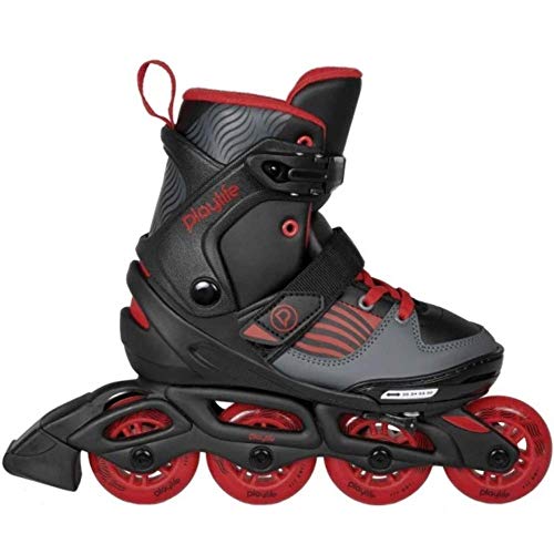 Playlife Dark Breeze - Patines en línea para niños (4 Ruedas, ABEC 5)