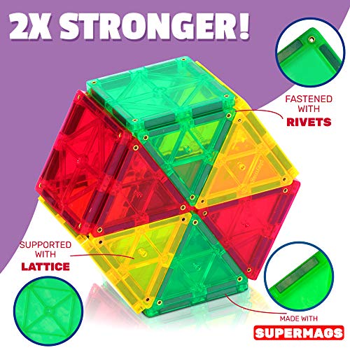 Playmags 100 piezas Super Set - Con los Imanes más Fuertes Garantizados, Robustos y Súper Duraderos con Colores Vívidos y Claros. Accesorios Clickins de 18 Piezas para Mejorar tu Creatividad Playmags 100 piezas Super Set - Con los Imanes más Fuertes Garantizados, Robustos y Súper Duraderos con Colores Vívidos y Claros. Accesorios Clickins de 18 Piezas para Mejorar tu Creatividad