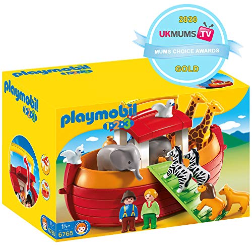 PLAYMOBIL- 1.2.3 Playset Maletín, Arca de Noé, Multicolor, 18m+ (6765)