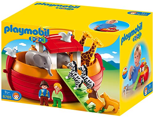 PLAYMOBIL- 1.2.3 Playset Maletín, Arca de Noé, Multicolor, 18m+ (6765)