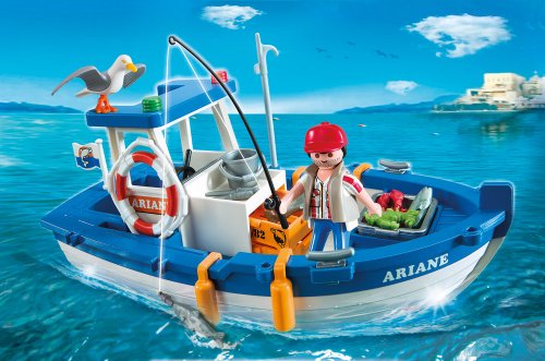 PLAYMOBIL - Barco de Pesca, Set de Juego (5131)