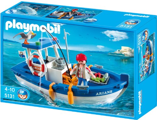 PLAYMOBIL - Barco de Pesca, Set de Juego (5131)