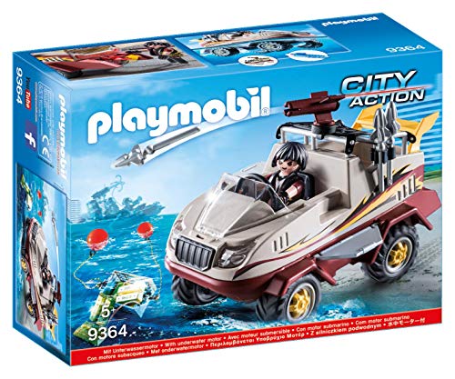 PLAYMOBIL City Action Coche Anfibio con Motor Sumergible, a Partir de 5 Años (9364)