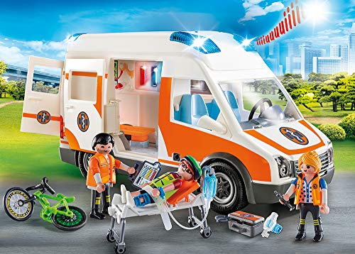 Playmobil - City Life Playset, Ambulancia con Luces, Multicolor (70049)