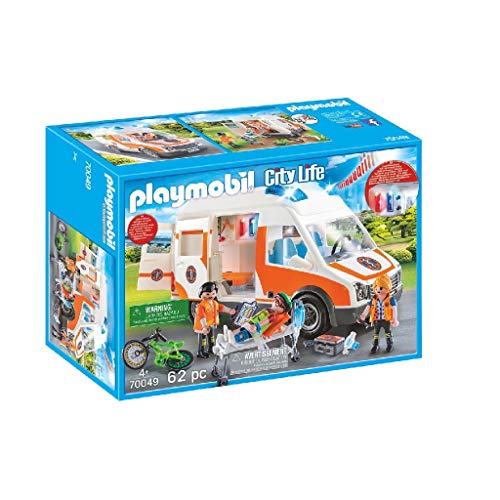 Playmobil - City Life Playset, Ambulancia con Luces, Multicolor (70049)