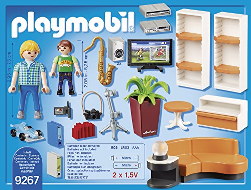 PLAYMOBIL City Life Salón, con Efectos de Luz, a Partir de 4 Años (9267)